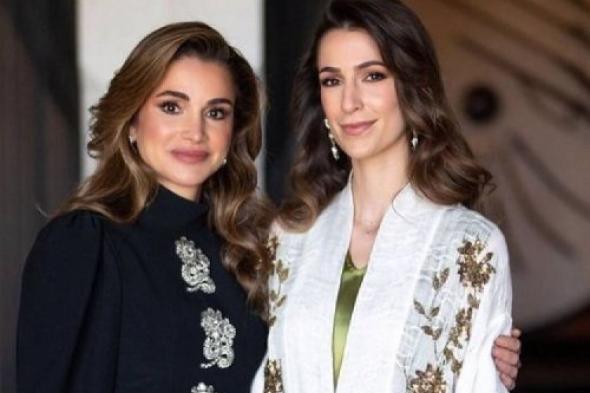 تصرف غير متوقع ونادر من زوجة ملك الأردن الملك عبدالله الثاني "الملكة رانيا" تجاه زوجة ابنها المستقبلية السعودية